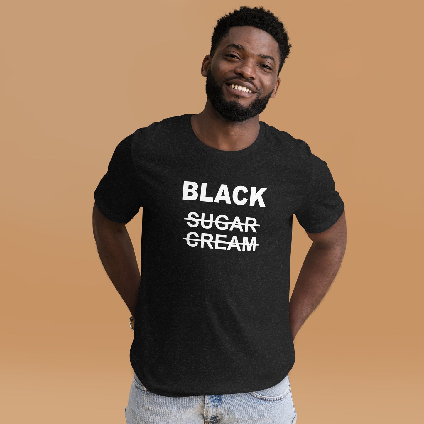 Black No Sugar No Cream t-shirt - Unisex